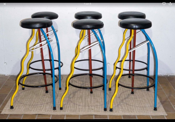 Image 1 of TABURETE DE BAR DÚPLEX Original JAVIER MARISCAL, 6 disponibles