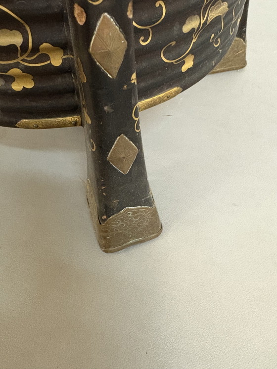 Image 1 of Scatola laccata giapponese antica del XIX secolo