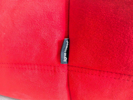 Image 1 of Original Ligne Roset corner sofa Togo couch Ducaroy suede red
