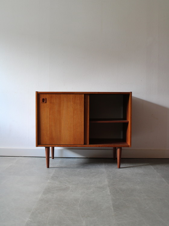 Image 1 of Vintage Deens platenspelerkast in teak