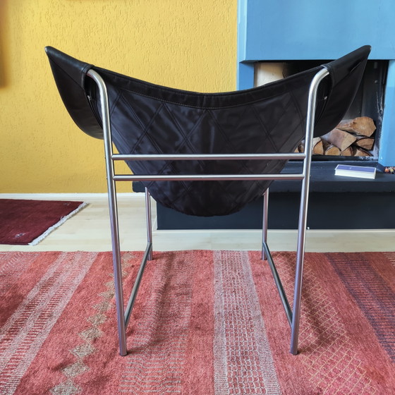 Poltrona Montis, design Gerard van den Berg – Poltrone, Leather, Chrome (photo 5 of 5)