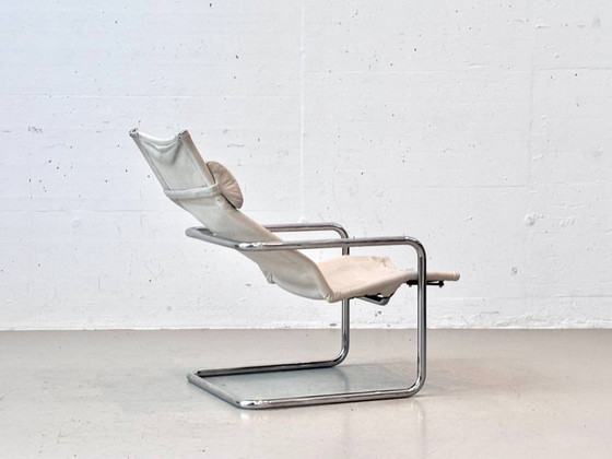 Fauteuil Cantilever Vintage Heinrich Pfalzberger avec Ottoman, Suisse – Leather (photo 10 of 16)
