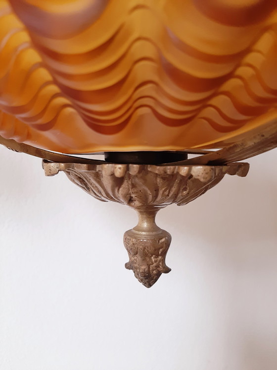 Image 1 of lustre art nouveau | lustre ancien | lampe art nouveau