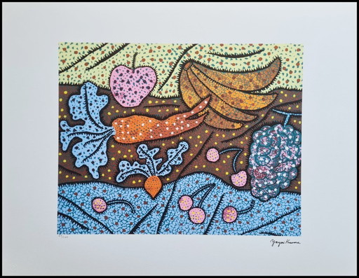 D'après Yayoi Kusama, Debout..., Lithographie, années 1990