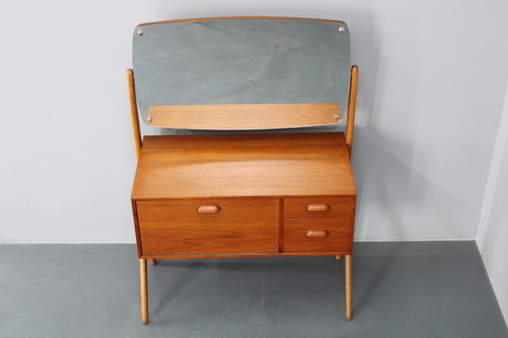 Image 1 of 1960s Danish Teak Cabinet with Mirror