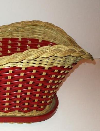 Image 1 of Vintage 90's Wine Spirits Bottle Holder / Presentation Table Basket