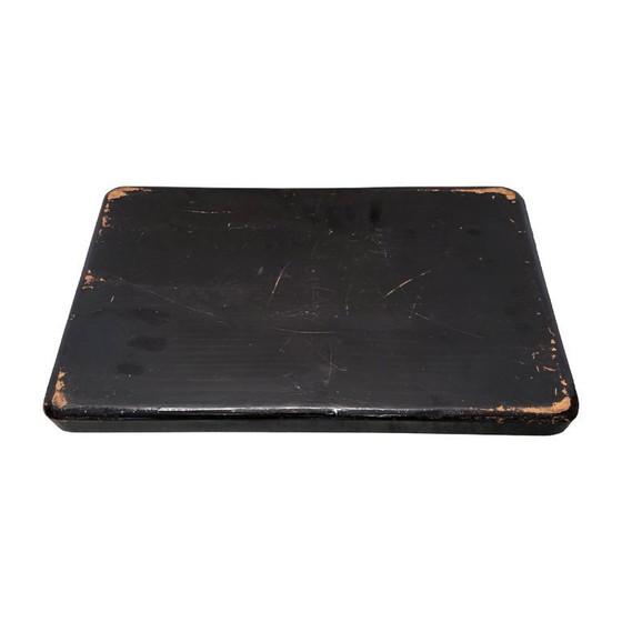 Image 1 of Antiek Chinees houten lakwerk dienblad, begin 20e eeuw