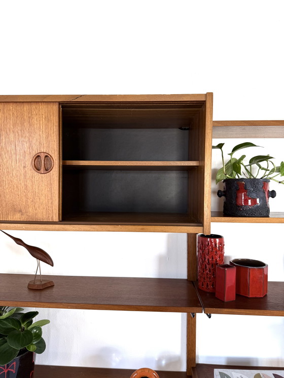 Image 1 of Vintage teakhouten wandsysteem, Kurt Østervig ‘60