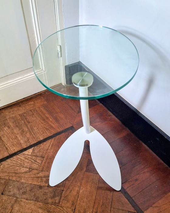 Papillon Metaform (Thomas Althaus), Beistelltische, Glas, Metall, Silber (Foto 3 von 8)