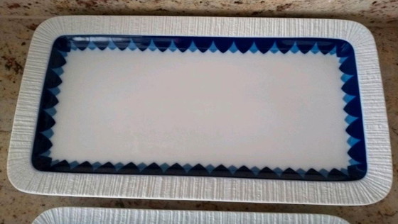 Image 1 of 2x Thomas Arcta (Rosenthal Group), 2 large meat platters, serving platters with bark edge, retro, vintage