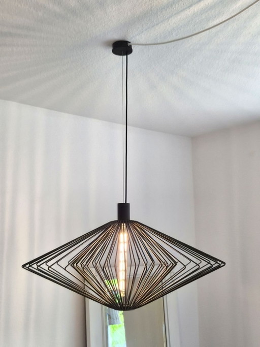 Wever & Ducré WIRO DIAMOND 2.0 – Lampada a sospensione di design in nero