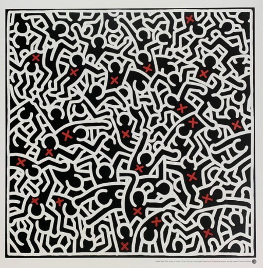 Keith Haring (1958-1990) - X Together – lithos zeefdrukken, Paper