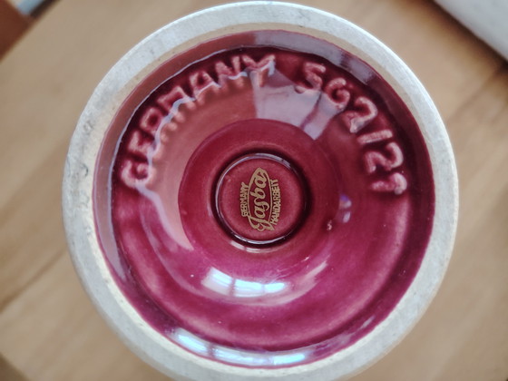 Image 1 of JASBA KERAMIK vaso di fiori vintage con decorazione in oro