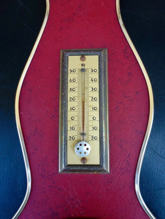 Image 1 of Vintage Banjo barometer, thermometer and hygrometer.