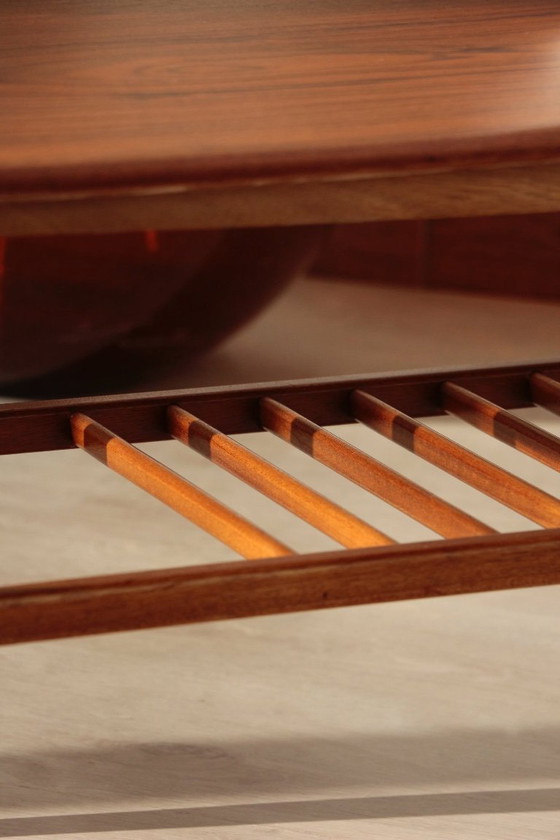 Image 1 of Vintage Everest Coffee Table in Walnut – "Surfboard" Style (1960s)