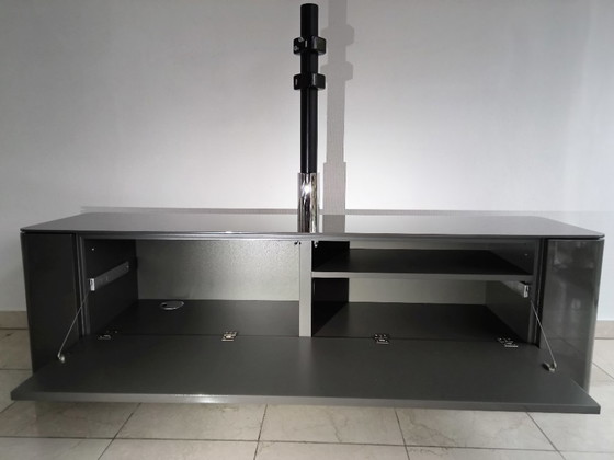 Image 1 of Mobile basso porta TV Hülsta Gentis color antracite lucido con colonna porta TV