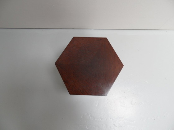 Image 1 of Ensemble vintage de 2 tables d'appoint en wengé