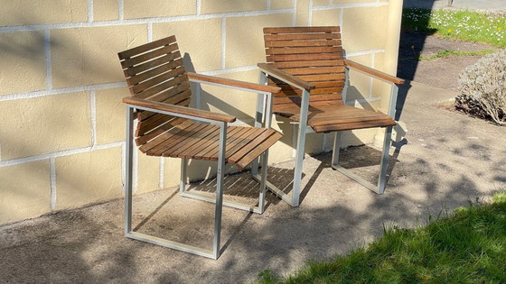 Image 1 of Pair of Esprit Karin Mobring armchairs from Ikea