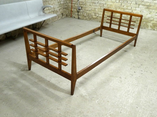 Diván o Estructura de Cama de Roble, años 50