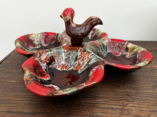 Vintage-Horsd'oeuvres-Servierbesteck aus Keramik von Vallauris