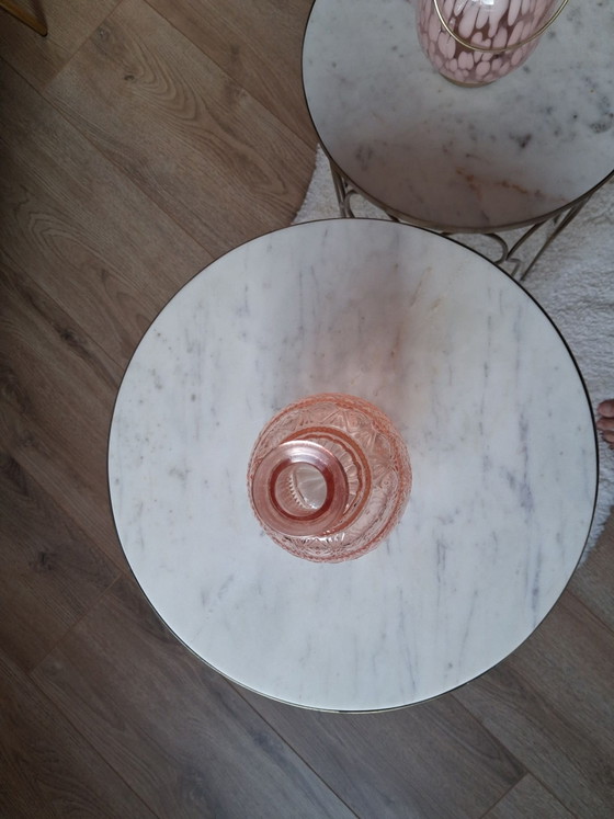 Two new marble/gold side tables. (photo 5 of 6)
