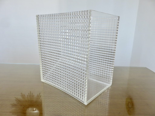 corbeille à papier en lucite "Sally designs" USA, 1970