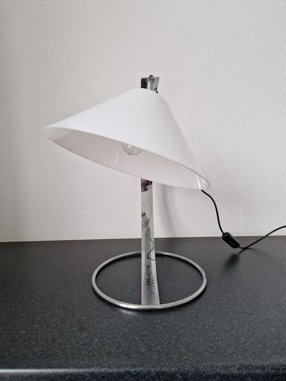 Image 1 of Vintage Raak table lamp design chrome tropic dresser lamp