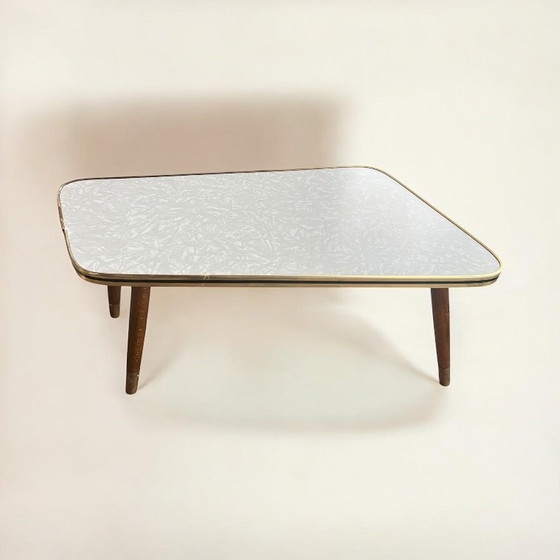 Image 1 of Kidney-shaped table/flower bench made in Germany in the 1950s, can also be used as a side table