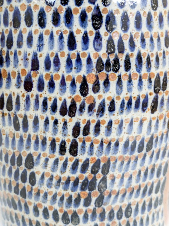 Large hand-painted 32 cm Mexican Tonalá pottery vase 1970s – Ceramic, Vintage (photo 8 of 13)