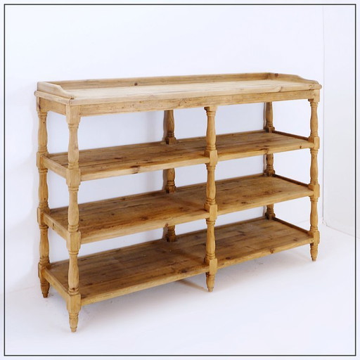 Solid wood country-style console shelf