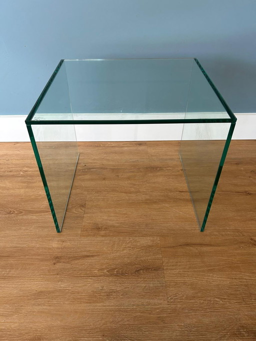 Vintage Glass Side Table