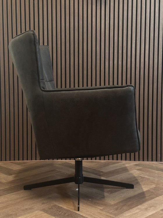 Swivel Armchair Moos Darkgraphite 80x75cm – Sitdesign, Swivel chairs, Textile (photo 2 of 8)
