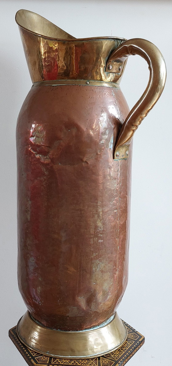 Image 1 of Late 19th to early 20th century Large Antique French Pitcher