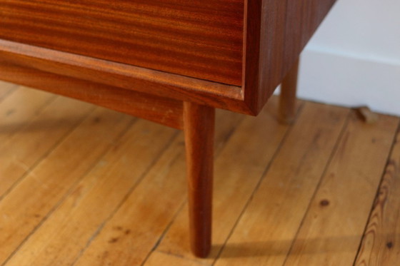Skandinavische Teakholz-Kommode/Schminktisch Arne Vodder, Dänemark 1960, Roche Bobois, Schminktische, Braun (Foto 11 von 14)