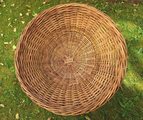 Image 1 of Rotan en ijzeren draaibare stoel, 1960