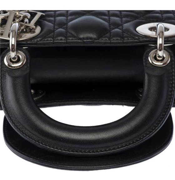 Image 1 of Borsa Dior Lady Dior in Cuir Noir - 103453
