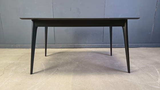 Image 1 of Uitschuifbare eettafel van Alfred Hendrickx voor Belform, jaren 1950.