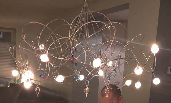 Image 1 of Harco loor fragola ovale 15 lampada in vetro di murano