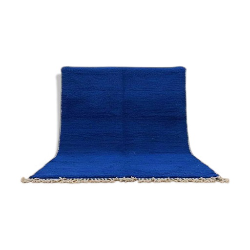 Handgefertigter blauer Berber-Wollteppich 200cmx300cm