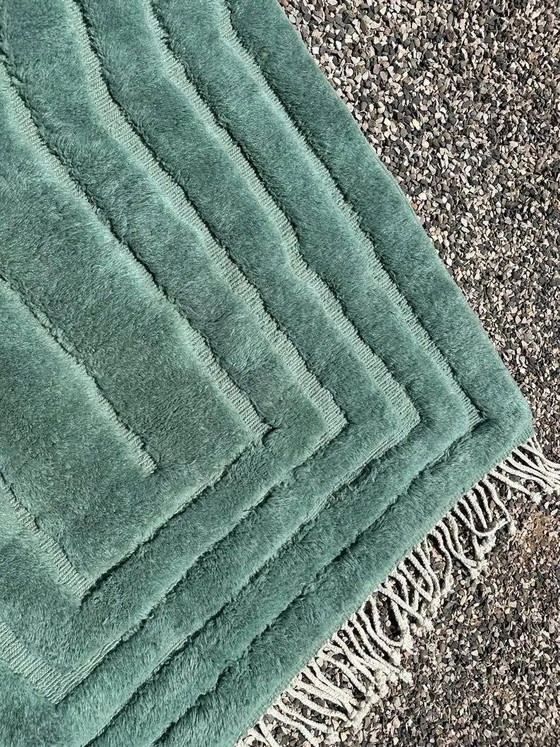 Grande tappeto marocchino Mrirt verde smeraldo 300x300 cm – di alta gamma – Tappeti, Lana, Cotone (photo 7 of 10)