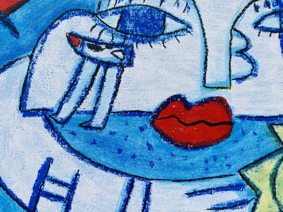 Image 1 of Hannes Kuiper - Colorful Screen Print - With Frame
