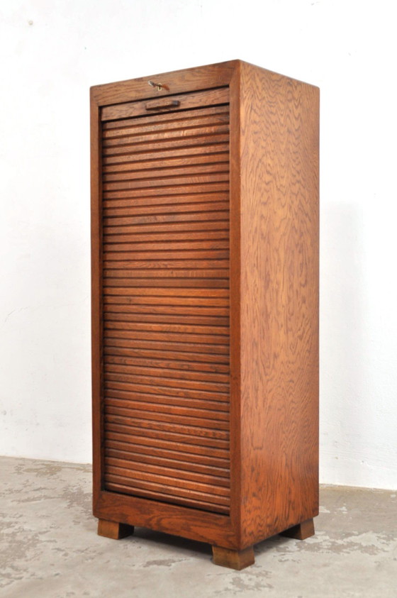 Image 1 of Armario Art Déco con puertas enrollables, década de 1930