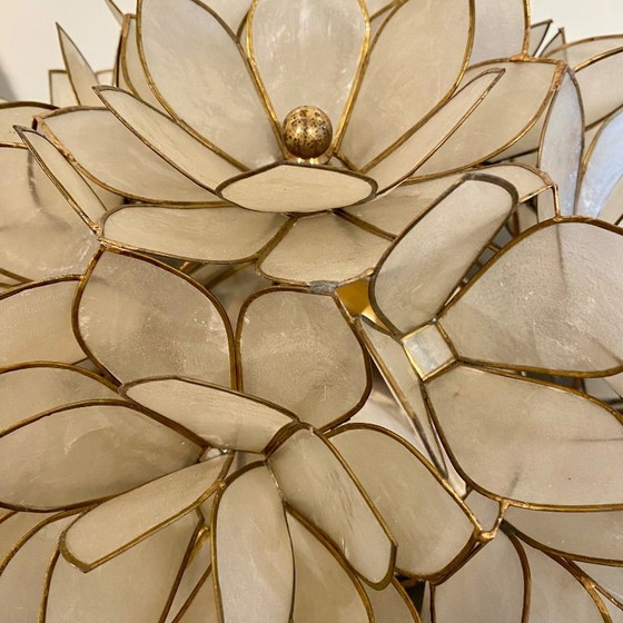 Image 1 of Vintage Rausch capiz ceiling lamp