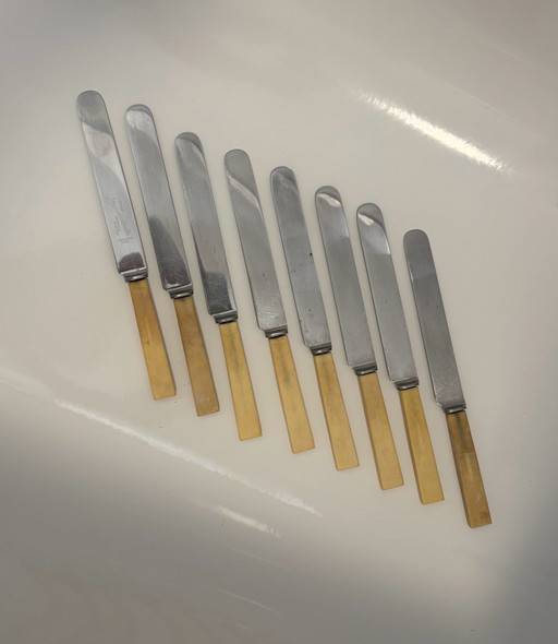 Set von 8 Vintage Tafelmesser - John Louden & Sons (Sheffield)