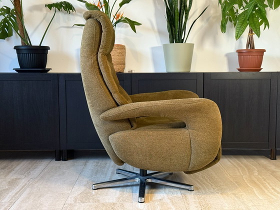 Image 1 of Poltrona reclinabile originale Hukla, da pavimento, in tessuto, verde, come nuova.