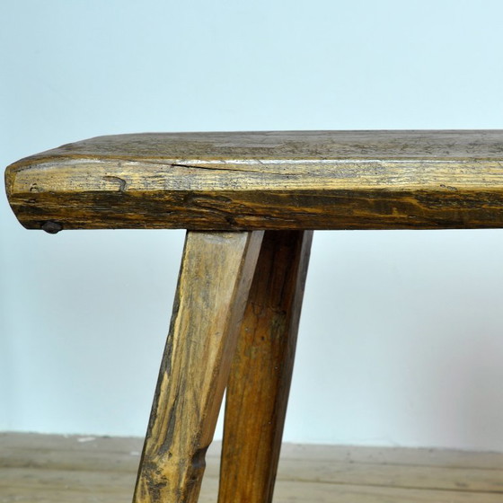 Eichen-Metzgertisch, circa 1920 – Konsolen, Holz (photo 11 of 11)
