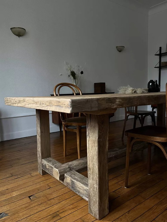 Image 1 of Kingstone Farmhouse Table in solid oak - 250 x 100 cm