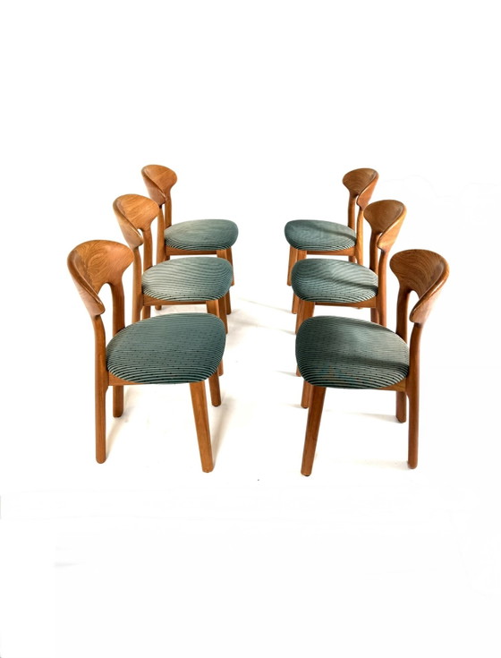 Image 1 of 6x vintage eetkamerstoel, Juul Kristensen ‘80