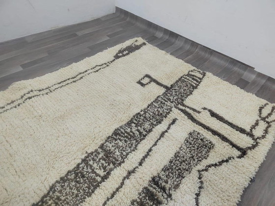 Traditional handmade Moroccan Azilal rug custom size 2/3 m, Aime Té, Rugs & carpets, Wool, Brown (photo 5 of 9)