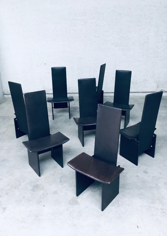 Image 1 of Postmodern Design RENNIE Dining Chair set by Kazuhide Takahama for Simon Gavina, Italy 1980's